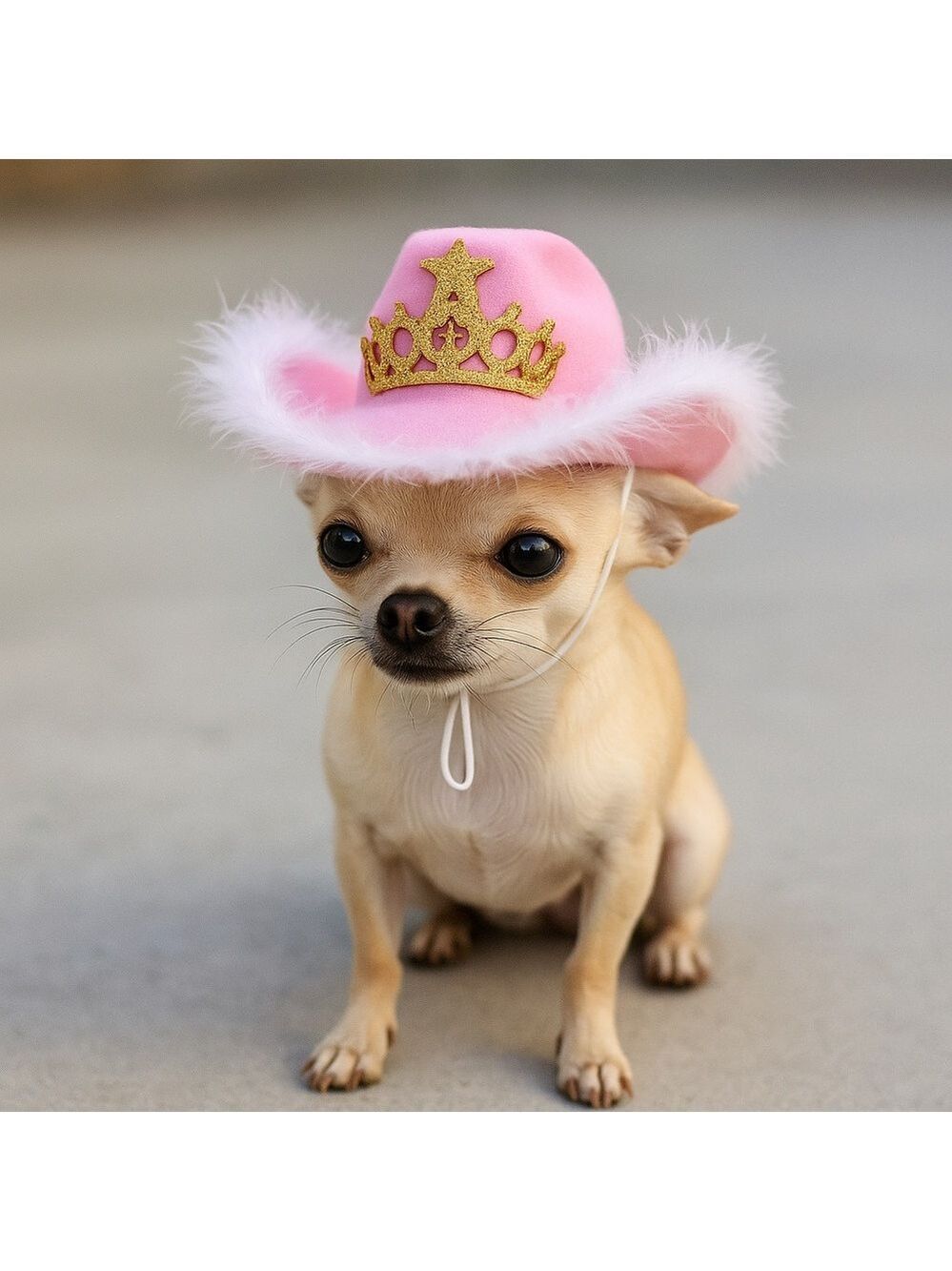 Doggy Parton Pink Cowgirl Tiara Hat Small Dog Rodeo Costume Festival Outfit NWT